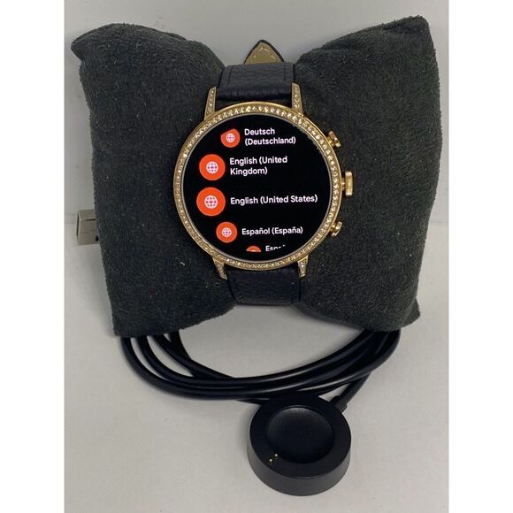 Fossil Gen 4 Authentic Digital Dial Smart Watch Custom Band FTW6011 AB567 - Picture 1 of 10